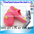 PVC Crystal slipper mold| PCU girl slipper mold maker| Steel PVC shoe mold